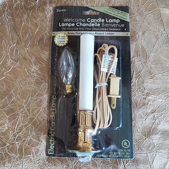 6 Christmas Electric Window Candles Vintage Lamp Candle Design Darice Brand Sets - Picture 2 of 6